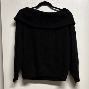 H&M Black Off-Shoulder Sweater